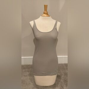 Ann Taylor Loft Tank Top, Light Gray, Size S